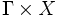 \Gamma\times X\,