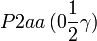 P2aa\,(0\frac{1}{2}\gamma)