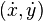 \left(\dot{x}, \dot{y}\right)