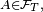 \scriptstyle\ A\in\mathcal{F}_T,