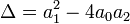 \Delta=a_1^2-4a_0a_2