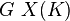 G \ X(K)