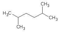 Représentations du 2,5-diméthylhexane