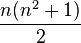 \frac{n(n^2+1)}{2}