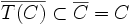 \overline{T(C)} \subset \overline{C} = C