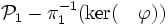 \mathcal P_1-\pi_1^{-1}(\ker(\quad \varphi))