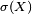 \scriptstyle\ \sigma(X)\ 