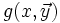 g(x,\vec y)