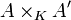 A\times_K A'