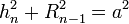 h_n^2+R_{n-1}^2=a^2
