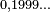 \scriptstyle 0,1999\ldots\ 
