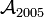 \mathcal{A}_{2005}