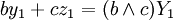 by_1 + cz_1=(b\wedge c)Y_1