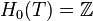 H_0(T)=\Z