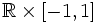 \mathbb{R}\times[-1,1]\,