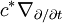 c^*\nabla_{\partial/\partial t}