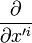 \frac{\partial}{\partial x'^i}