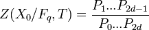 Z(X_0/F_q, T) = \frac{P_1 ... P_{2d-1}}{P_0 ... P_{2d}}