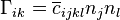  \Gamma_{ik} = \overline c_{ijkl} n_j n_l  
