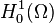  H_0^1(\Omega)
