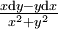 \tfrac{x\mathrm dy-y\mathrm dx}{x^2+y^2}