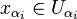 x_{\alpha_i} \in U_{\alpha_i}