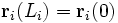 \mathbf{r}_i(L_i)=\mathbf{r}_i(0)