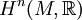 H^n(M,\R)