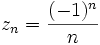 z_n=\frac{(-1)^n}{n}