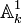 {\mathbb A}^1_k