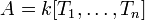 A=k[T_1,\ldots, T_n]