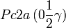 Pc2a\,(0\frac{1}{2}\gamma)