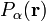 P_\alpha(\mathbf{r})