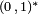 \scriptstyle (0\,,\,1)^\ast