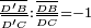 {}^{\frac{\overline{D'B}}{\overline{D'C}}:\frac{\overline{DB}}{\overline{DC}} = -1}