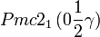 Pmc2_1\,(0\frac{1}{2}\gamma)