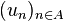 (u_n)_{n\in A}