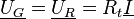 \underline {U_G} = \underline {U_R} = R_t \underline I