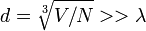 d = \sqrt(lien){V/N}  width=