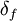 \delta_f\,