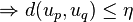 \Rightarrow d(u_p,u_q)\le\eta