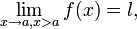 \lim_{x \to a, x width=