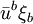 \bar u^b \xi_b