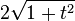 2\sqrt{1+t^2}