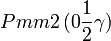 Pmm2\,(0\frac{1}{2}\gamma)