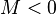 M < 0 \,\!