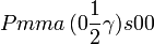 Pmma\,(0\frac{1}{2}\gamma)s00