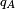 \scriptstyle\ q_A