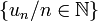 \{u_n / n \in \mathbb N \}