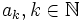 a_k, k\in\mathbb N